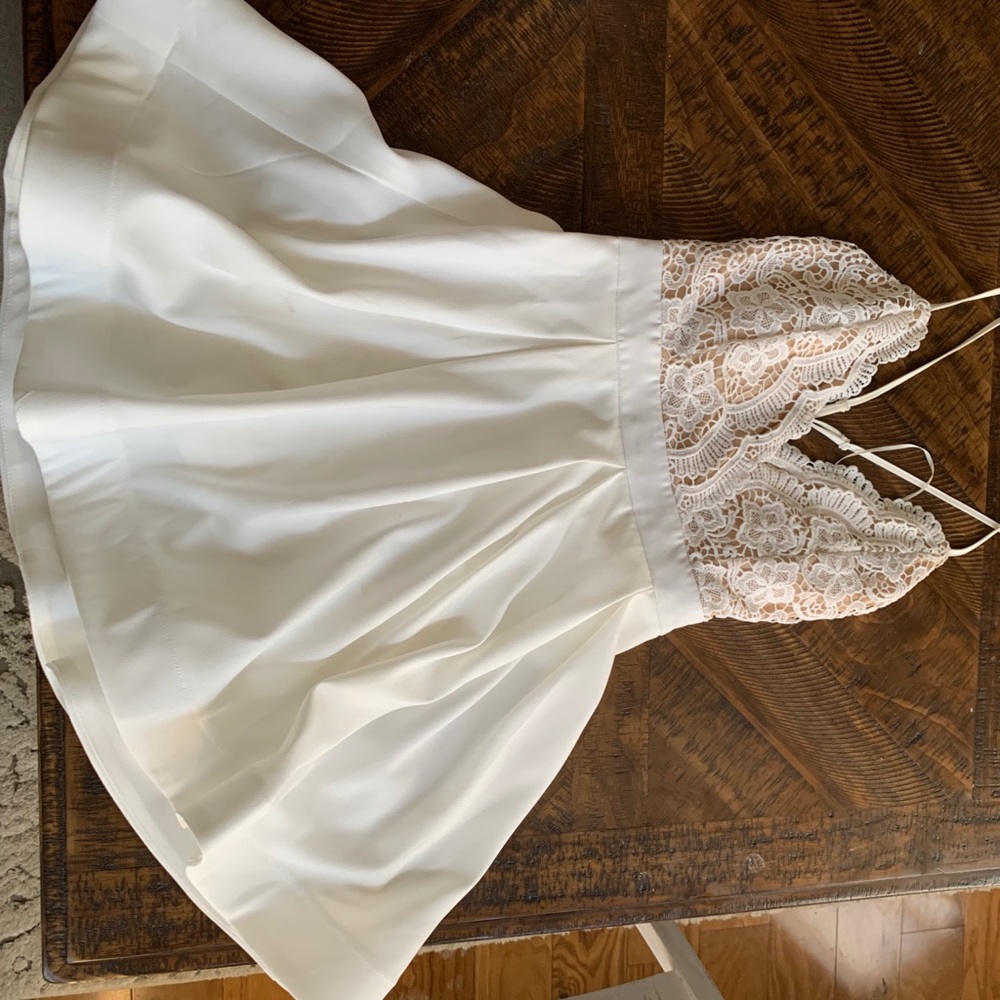 Lace top dress